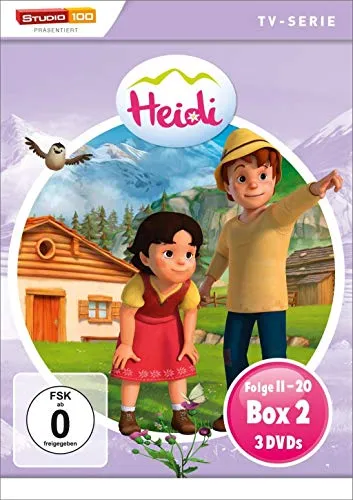 Heidi - Teilbox 2 [3 DVDs] - Filme, erlebe die herzerwärmende Geschichte von Heidi in dieser exklusiven DVD-Box ohne Altersbeschränkung.