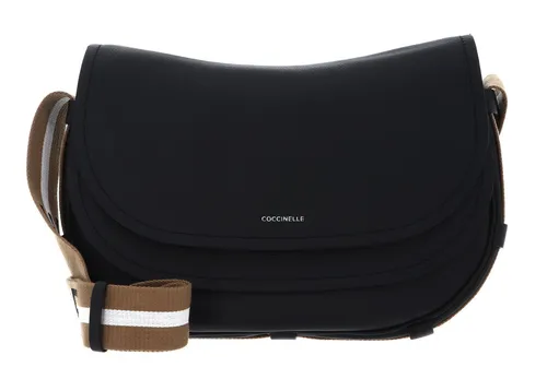 COCCINELLE Raquel Schultertasche Umhängetasche Noir / Cuir schwarz - Elegante Damen Schultertasche aus hochwertigem Rindsleder, ideal für die Freizeit. Mit verstellbarem Trageriemen und praktischem Reißverschluss. Stilvolles Accessoire in klassischem Schwarz.