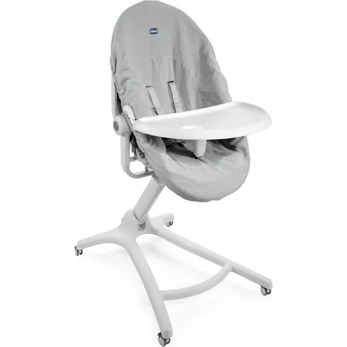 Chicco Baby Hug 4-in-1-Mahlzeit-Set - Hochstuhl-Set mit spülmaschinenfestem Tablett und Frottee-Bezug, ideal für saubere Essenszeiten ab 6 Monaten.