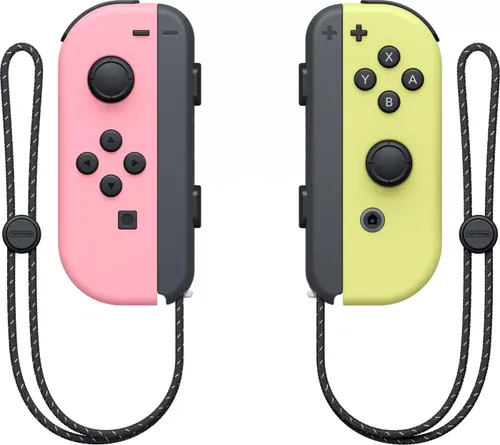 Nintendo Joy-Con 2er-Set pastell-rosa und pastell-gelb - Controller für Nintendo Switch, stylisches Design für ein farbenfrohes Gaming-Erlebnis