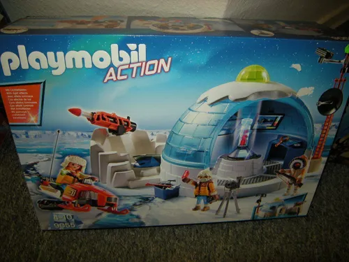 PLAYMOBIL 9055 Polar Ranger Hauptquartier - Abenteuer im Schnee - Baukasten für kreative Spielstunden, mit vielen Zubehörteilen für spannende Geschichten im Eis!
