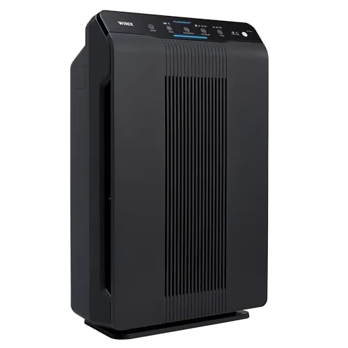 WINIX 5500-2 Luftreiniger für Allergiker - Der WINIX 5500-2 Luftreiniger bietet eine hohe CADR von 390m³/h für Räume bis 99m². Er filtert effektiv Allergene, Staub und Tierhaare und sorgt für eine verbesserte Luftqualität – ideal für das Wohnzimmer oder Schlafzimmer.