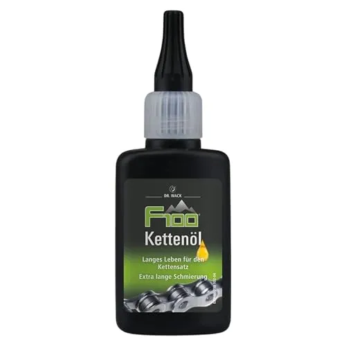 DR. WACK F100 Kettenöl für Fahrrad 50 ml - Kettenschmiermittel für weniger Verschleiß & Reibung - Kettenpflegeöl mit Langzeitwirkung - Schmiermittel für alle Fahrräder - Hochwertige Fahrradpflege