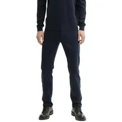 Tom Tailor Herren Chinohose JERSEY SLIM CHINO Slim Fit Blau - Wanderhosen mit Slim-Fit Design, ideal für stilvolle Outfits im Büro und in der Freizeit, gefertigt aus hochwertigem Stoff für optimalen Tragekomfort.