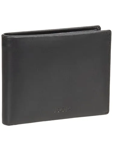 Joop! Geldbörse Cerratano Ninos Schwarz 9.5 - Hochwertige Rindleder-Geldbörse mit RFID-Protektion, ideal für sicheres Aufbewahren von Geld und Karten. Mit Münzfach, zwei Scheinfächern und acht Kartenfächern.