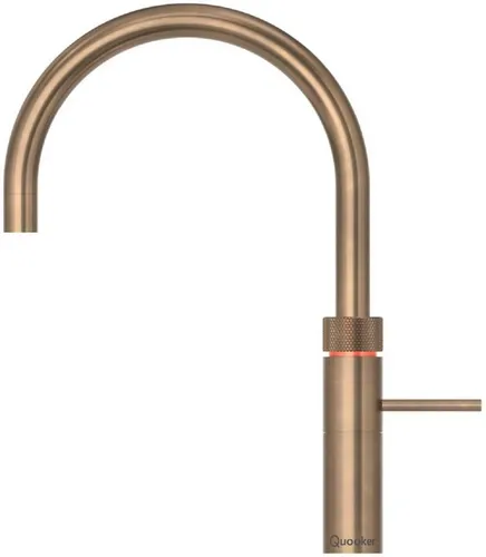 Quooker PRO3 B Fusion Round PTN - Messing Patina - Armaturen, der Quooker PRO3 B bietet sofort heißes Wasser und spart Zeit und Energie in der Küche.
