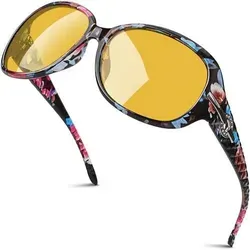 GQUEEN Übergroße Polarisierte Damen-Sonnenbrille UV400 Schutz Blau - Modische Damen-Sonnenbrille mit übergroßem Rahmen und polarisierten Linsen. 100% UV400 Schutz für optimale Sicht und Komfort bei Outdoor-Aktivitäten.