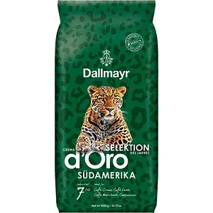 Dallmayr Crema d'Oro Selektion des Jahres Africa Kaffeebohnen - 1 kg Kaffeebohnen aus Deutschland, vegan und ideal für Kaffee und Espresso, mit einem einzigartigen Geschmackserlebnis.