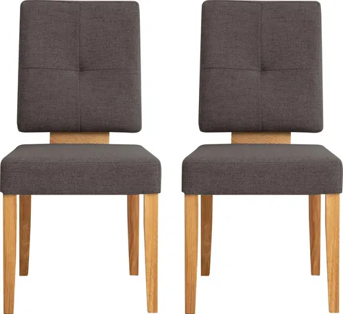 OTTO home Esszimmerstuhl Ponza Polsterstuhl (Set, 2 St), Gestell Eiche massiv geölt, Esszimmer Bestseller