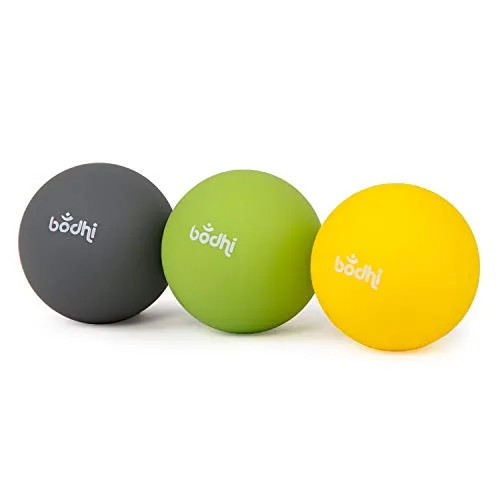 Bodhi Faszienball 3er-Set – Massagebälle zur Selbstmassage - Massagebälle für Nacken, Rücken und Beine – Ideal zur Linderung von Muskelverspannungen, individuell einsetzbar in drei Härtegraden.