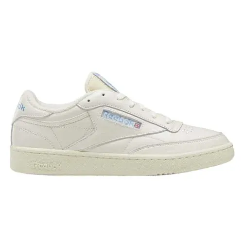 Reebok Unisex Club C 85 Vintage Sneaker, Chalk Alabas Essblu, 44 EU - Herren-Sneaker aus hochwertigem Leder, mit klassischem Schnürverschluss und zeitlosem Design für stilvolle Freizeitlooks.