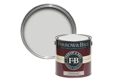 Farrow and Ball Blackened 2011 Wandfarbe - Farben in hochwertiger Qualität, ideal für architektonisch reduzierte Einrichtungen im Industrial Stil.