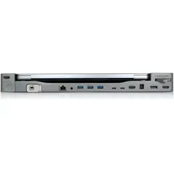 LandingZone Dockingstation mit Notebook-Ständer für MacBook Pro M1 - Zubehör für Geräte zur Datenverarbeitung, bietet UHD 4K HDMI Unterstützung und mehrere Anschlüsse für optimale Konnektivität und Ladefunktion.