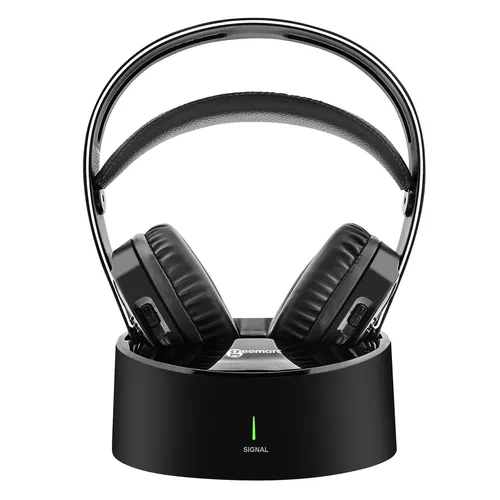 Geemarc Headset mit Verstärker - Große Reichweite für Senioren - Headset für Senioren mit bis zu 200 Metern Reichweite, intuitiven Bedienelementen und 8 Stunden Akkulaufzeit - ideal für komfortables TV-Hören.