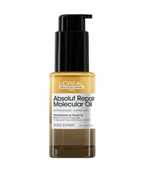 L'Oréal Professionnel Absolut Repair Bi-Phase Oil 30 ml - Haarpflege-Öl für intensive Reparatur und Glanz, ideal für geschädigtes Haar mit Hitzeschutz bis 230°C und 3 Tage Frizz-Kontrolle.