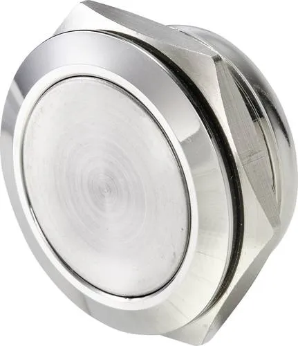 TRU COMPONENTS TC-9563744 Drucktaster 12V 0.005A 1 x Aus/(Ein) Kontaktelement (Ø x H) 17.8mm x 14.5mm IP65 1 St. Bulk