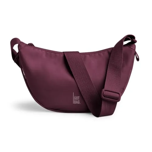 GOT BAG Crossbody Moon Bag | Wasserabweisende Halbmond Handtasche - Umhängetasche aus recyceltem Ocean Impact Plastic, ideal für Alltag und Reisen. Unterstütze unser Clean-Up Programm für saubere Ozeane!