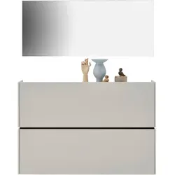 Voleo Garderobe, Kaschmir, Holzwerkstoff, 2-teilig, 140x200x22 cm, Garderobe, Garderoben-Sets & Serien, Garderoben-Sets