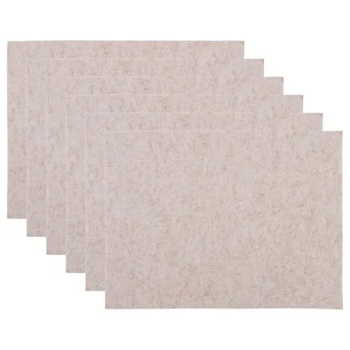 BUTLERS 6er Set Platztset 45 x 33cm Filz-Optik doppelseitig -FELTO- abwaschbares Tischset für den gedeckten Tisch | Platzdeckchen schmutzabweisende Tischmatte