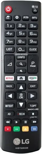LG Original Fernbedienung AKB75095308 für Ultra-HD-Fernseher - Einfache Bedienung ohne Einrichtung, passend für zahlreiche LG Modelle. Ideal für alle, die ihre TV-Fernsteuerung schnell und zuverlässig ersetzen möchten.