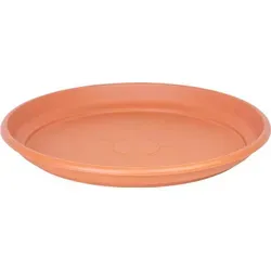 Untersetzer für Blumentopf ICS ERICA rund, Terrakotta, 65 cm - Orange - Robuster Untersetzer für Blumentöpfe mit einem Durchmesser von 65 cm. Ideal für den Innen- und Außenbereich, schützt vor Wasserschäden und sorgt für eine ansprechende Optik.