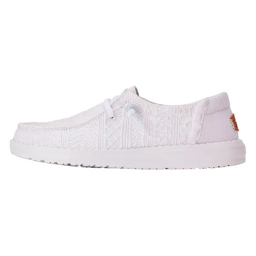 Hey Dude Damen Schnürschuhe Wendy Crochet Lace white Gr. 41 - Damen-Schnürhalbschuhe mit luftiger Crochet-Optik, leicht und bequem für den täglichen Gebrauch.