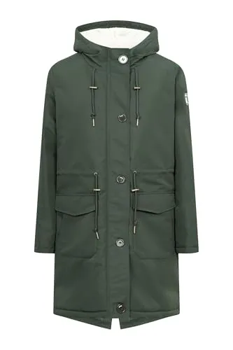 Derbe Winterjacke Festholm Damen Dunkelgrün 40 - Funktionsjacke mit atmungsaktiver, wasserabweisender und winddichter Ausstattung. Kuschlig warm dank DuPont Sorona Füllung und ideal für Abenteuer im Freien.