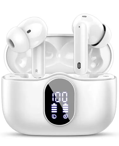 Btootos Bluetooth Kopfhörer mit 40 Std. Spielzeit - Kabellose In-Ear Kopfhörer mit Bluetooth 5.4, ideal für Sport und Studium. Genießen Sie klaren Sound und einfache Touch-Steuerung. Ergonomisches Design und IP7 wasserdicht für maximalen Komfort und Schutz.