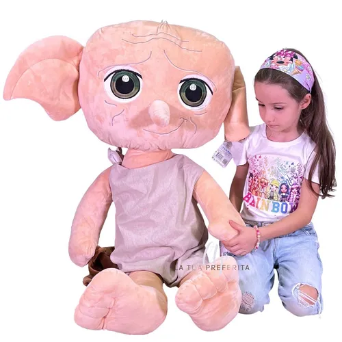 Riese Dobbi Elf Kostenlos 110cm Harry Potter Plüsch XXL - Plüschfigur von Dobby, ideal für Harry Potter Fans, mit einer beeindruckenden Größe von 110cm und hochwertiger Verarbeitung.