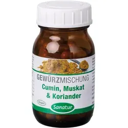 Cumin Muskat & Koriander Gewürzmischung 90 ST - Bio Kräuter-Nahrungsergänzungsmittel mit veganer Kapselhülle, ideal für eine gesunde Ernährung und reich an natürlichen Aromen.