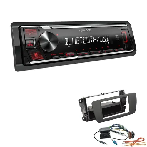 Kenwood 1-DIN Autoradio Bluetooth USB AUX für Seat Ibiza IV - Kompaktes 1-DIN Autoradio mit Bluetooth, USB und AUX. Perfekt für Seat Ibiza IV und Ibiza IV ST. Genießen Sie Musik-Streaming und Freisprechanrufe in hochwertiger Klangqualität.
