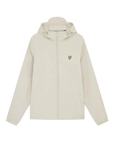 Lyle & Scott Herren Zip Through Hooded Jacket – Bequeme Kapuzenjacke für jedes Wetter - Leichte Herrenjacke – winddicht und wasserabweisend. Perfekt für Outdoor-Aktivitäten oder den Alltag. Bequemer Schnitt für optimale Bewegungsfreiheit. Stilvolles Design mit praktischen Taschen und Adler-Logo.