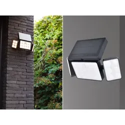 Lutec 6935502330 TUDA Solar-Außenwandleuchte mit Bewegungsmelder - Energieeffiziente LED-Außenwandleuchte mit Bewegungsmelder, ideal für Sicherheit und Komfort im Außenbereich.
