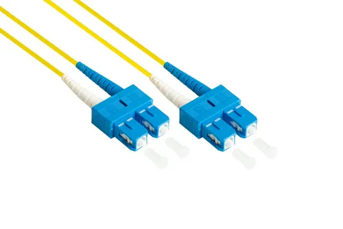 Alcasa LW-9005SC InfiniBand/Glasfaserkabel 0,5 m 2x SC Gelb