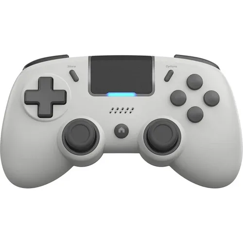 Mantis - Retro Grey - Wireless Controller für PS4 - Kompakter Bluetooth-Controller für PS4 und PC, der alle wesentlichen Funktionen in einem kleinen Design vereint – perfekt für Gamer, die Mobilität schätzen.