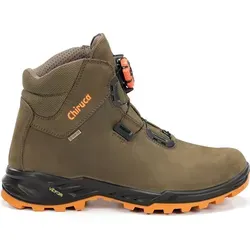 Chiruca Cares Boa Hi-Vis Wanderschuhe - GoreTex & Vibram - Grün - Wanderschuhe mit BOA-Verschluss und Gore-Tex-Membran für atmungsaktive, wasserdichte Eigenschaften. Ideal für Outdoor-Aktivitäten und Jagd.