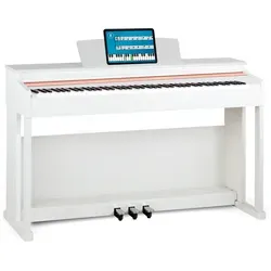 McGrey DP-19 WM E-Piano Weiß matt - Keyboards mit 88 gewichteten Tasten, Hammermechanik und 8 Klängen – ideal für Einsteiger und Profis, schlankes Design und umfassende Funktionen für kreatives Musizieren.