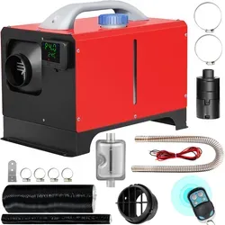 VEVOR 12V Diesel Standheizung 8 kW - Heizstrahler für Diesel-Fahrzeuge, energieeffiziente Luftheizung mit Fernbedienung und LCD-Monitor für hohen Komfort und geräuscharmen Betrieb.