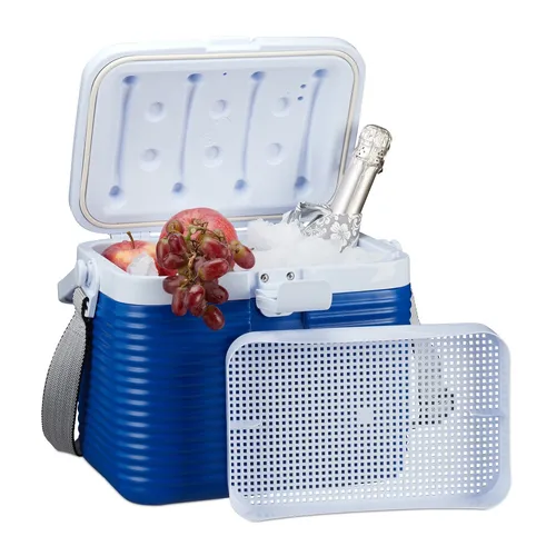 Kühlbox klein 8 l mit Tragegurt - Praktische Isolierbox für unterwegs, ideal für Picknicks und Ausflüge. Mit 8 Litern Volumen und leichtem Design für einfachen Transport.