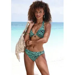 Bruno Banani Bügel-Bikini in trendigem Animalprint grün 40
