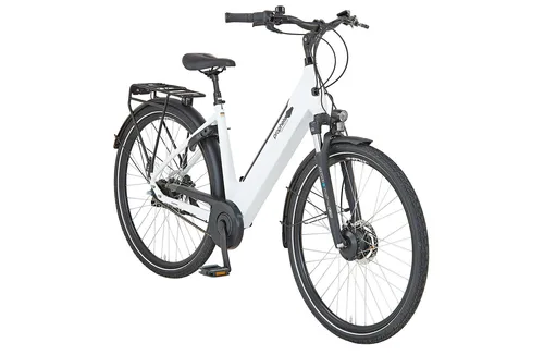 Prophete E-Bike Cityrad Geniesser 2.0 mit 7 Gang Shimano Nexus - Stilvolles Cityrad für Alltag und Ausflüge, ausgestattet mit einem leistungsstarken Frontmotor und einer Reichweite von bis zu 110 km. Ideal für entspannte Fahrten!