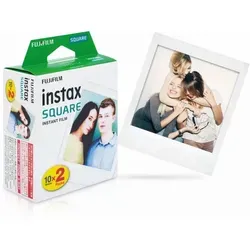 FUJI Instax Square SQ10 SQ6 SQ1 - 2 x 10 SQUARE Filme für 20 Aufnahmen, ideal für kreative Fotomomente und perfekte Bildgröße 62 x 62mm