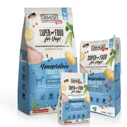 Mac's Dog Mono Huhn 12 Kg - Allergikerfreundliches Hundefutter - Hundefutter für allergieanfällige Hunde, mit hochwertigem Huhn als Proteinquelle und Kartoffeln sowie Erbsen als gesunde Kohlenhydrate.