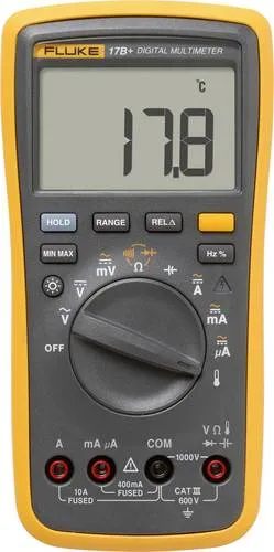 Beha-Amprobe Fluke 17B+/EUR Digital Multimeter - Präzise Messungen für Profis - Zubehör für Elektronik, bietet präzise Messungen von Spannung, Strom und Widerstand, ideal für professionelle Anwendungen.