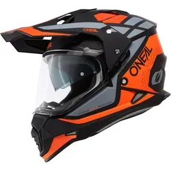 ONeal Sierra R Endurohelm - Matt Orange/Schwarz/Grau - M - Motorradhelm für Street & Adventure, bietet optimalen Schutz, Komfort und innovative Technik – ideal für anspruchsvolle Fahrer.