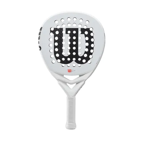 Wilson Padel-Schläger Bela LT V2.5 – Carbonfaser/EVA, 355 g, Weiß - Entwickelt für fortgeschrittene SpielerInnen, bietet der Wilson Bela LT V2.5 mit vergrößertem Sweetspot und strukturierter Oberfläche starke Power und Kontrolle. Ideal für ein angriffslustiges Spiel!