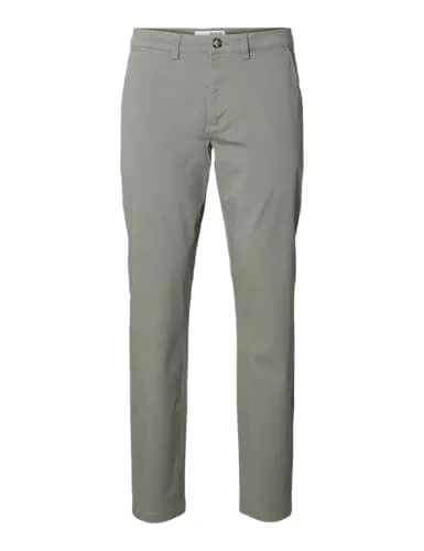 Selected Chinohose SLH175-SLIM NEW MILES FLEX PANT NOOS grün 29 - Herren-Stoffhosen mit elastischem Material für optimalen Tragekomfort und modischen Slim Fit Schnitt, ideal für legere und schicke Outfits.