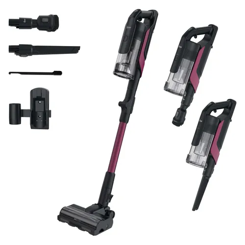 HOOVER HF610HX 011 HF6 Home Flexi Stabstaubsauger - Beutelloser 2in1-Staubsauger mit 90 Min. Akkulaufzeit, ideal für alle Fußböden. LED-Anzeigen und praktische Parkposition sorgen für einfachen Einsatz und Handhabung.