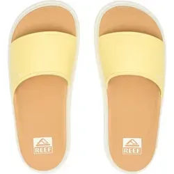 Reef Plateaupantoletten "Cushion Bondi Bay" - Gelb, Größe 36 - Sandalen mit offenem Schuhspitze und rutschhemmender Laufsohle, ideal für den Sommer und für ein angenehmes Tragegefühl.