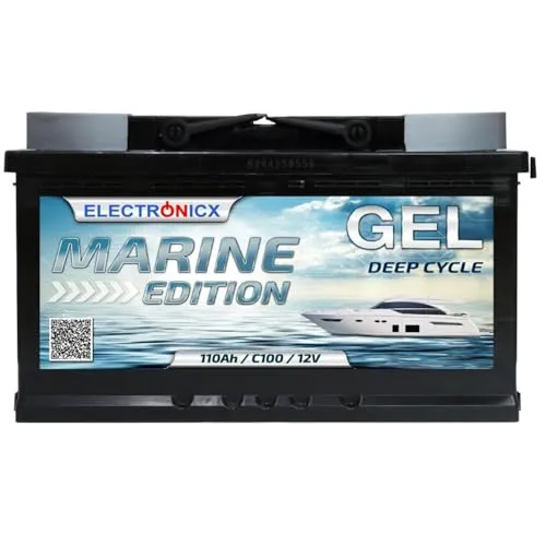 Gel Batterie 12V 110Ah Marine Edition - Deep-Cycle-Batterien: Hochleistungs-Gel-Technologie für zuverlässige Energieversorgung auf Booten und Yachten, ideal für Solaranlagen und wartungsfrei.